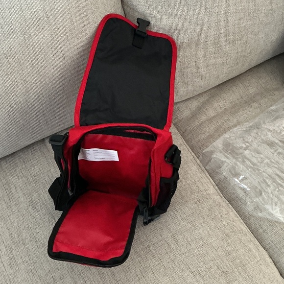 L.L. Bean Red and Black Backpack - Picture 4 of 4